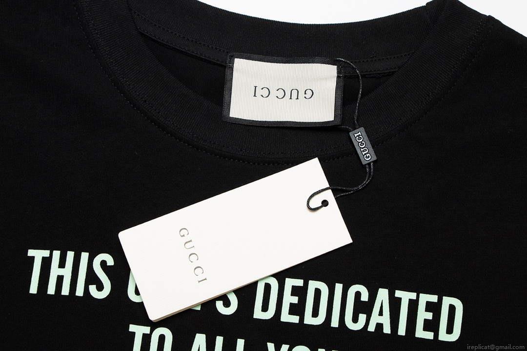 Gucci 717422 Logo print cotton jersey Men Women’s T-shirt G38667