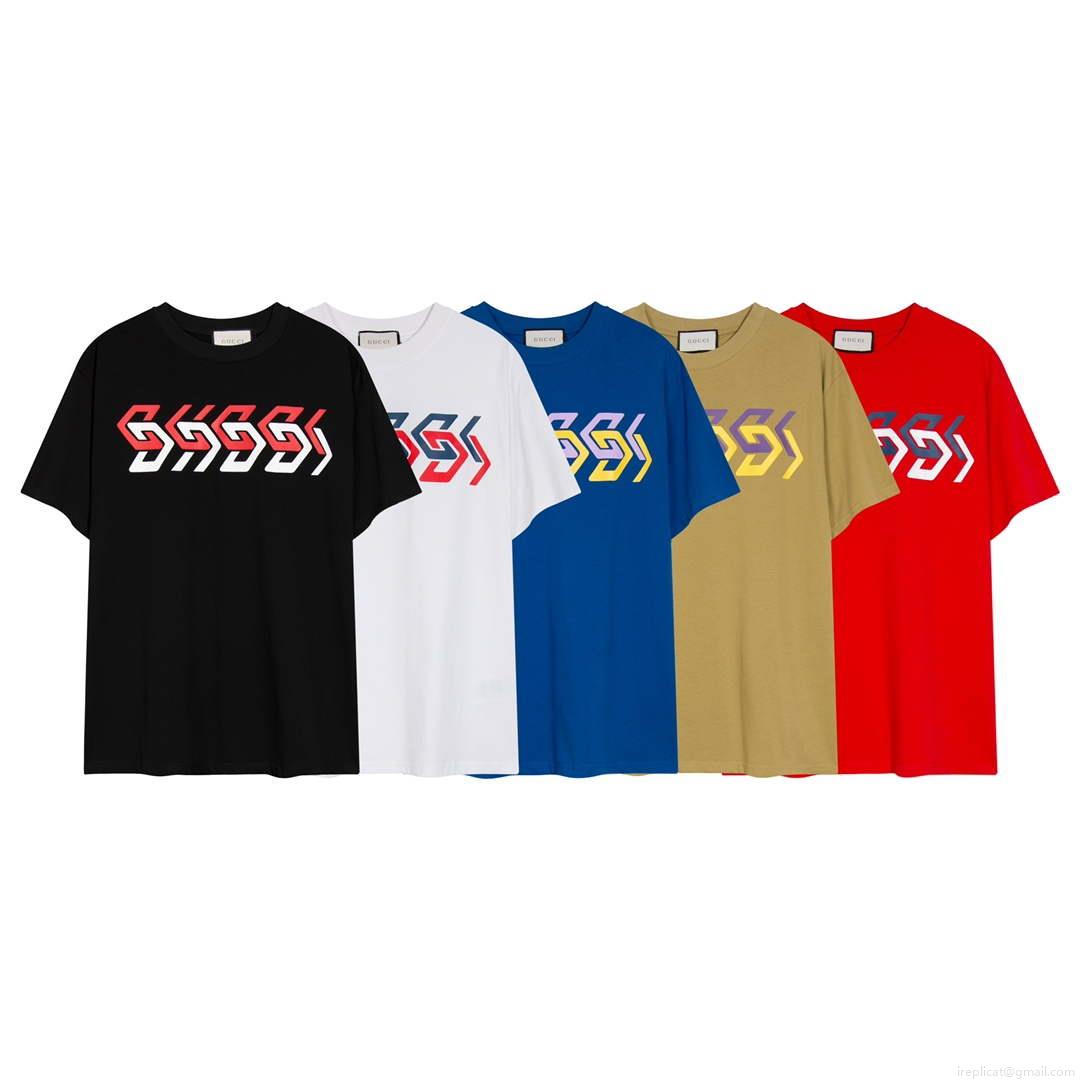 Gucci 717422 Logo print cotton jersey Men Women’s T-shirt G38669