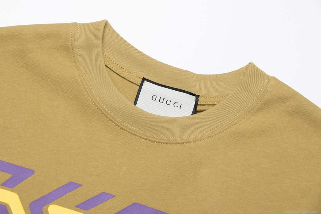 Gucci 717422 Logo print cotton jersey Men Women’s T-shirt G38671