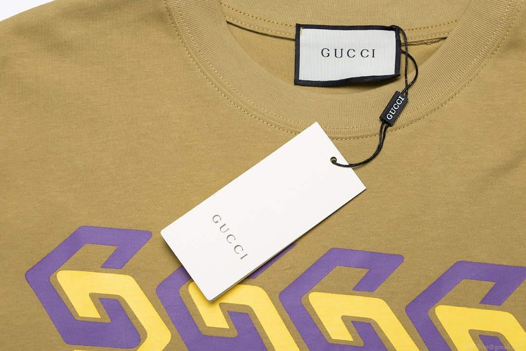 Gucci 717422 Logo print cotton jersey Men Women’s T-shirt G38671