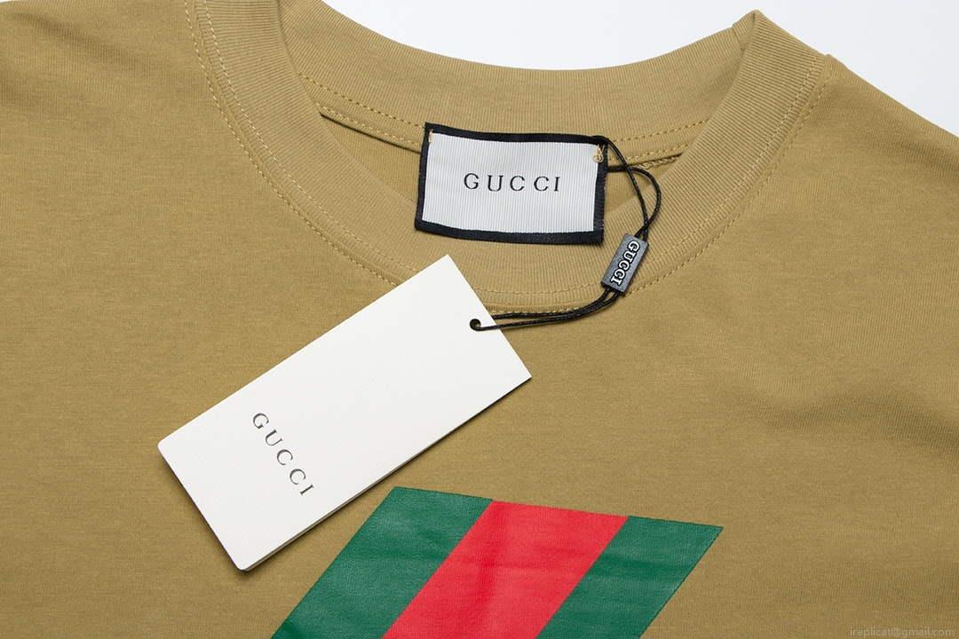 Gucci 717422 Logo print cotton jersey Men Women’s T-shirt G38675