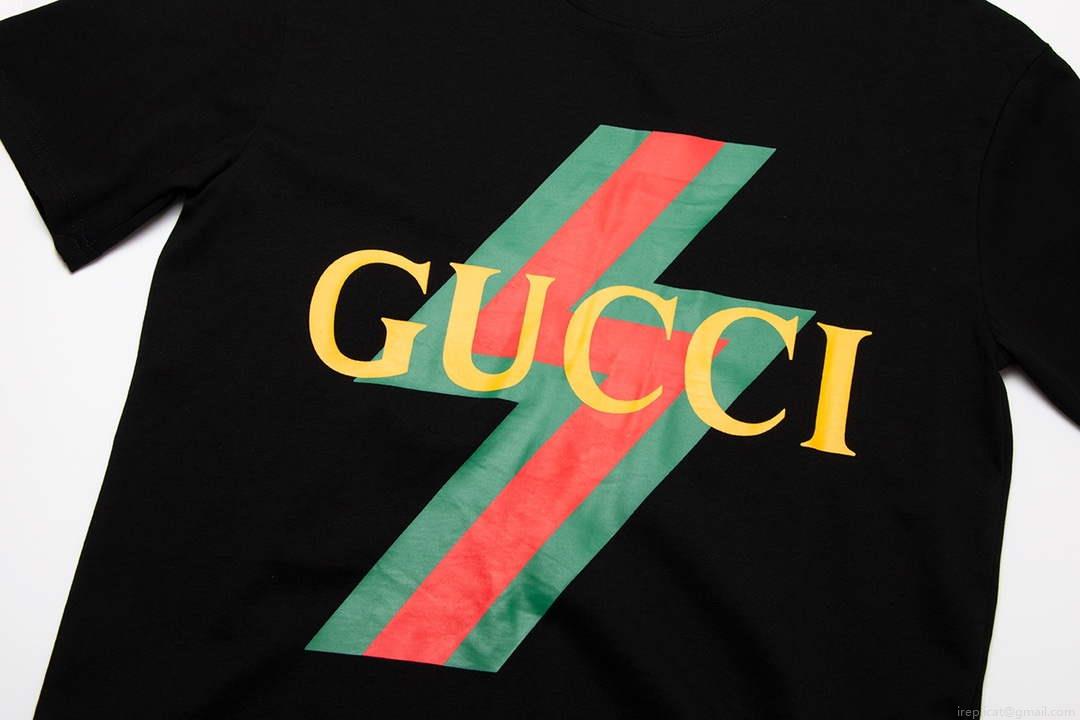 Gucci 717422 Logo print cotton jersey Men Women’s T-shirt G38676