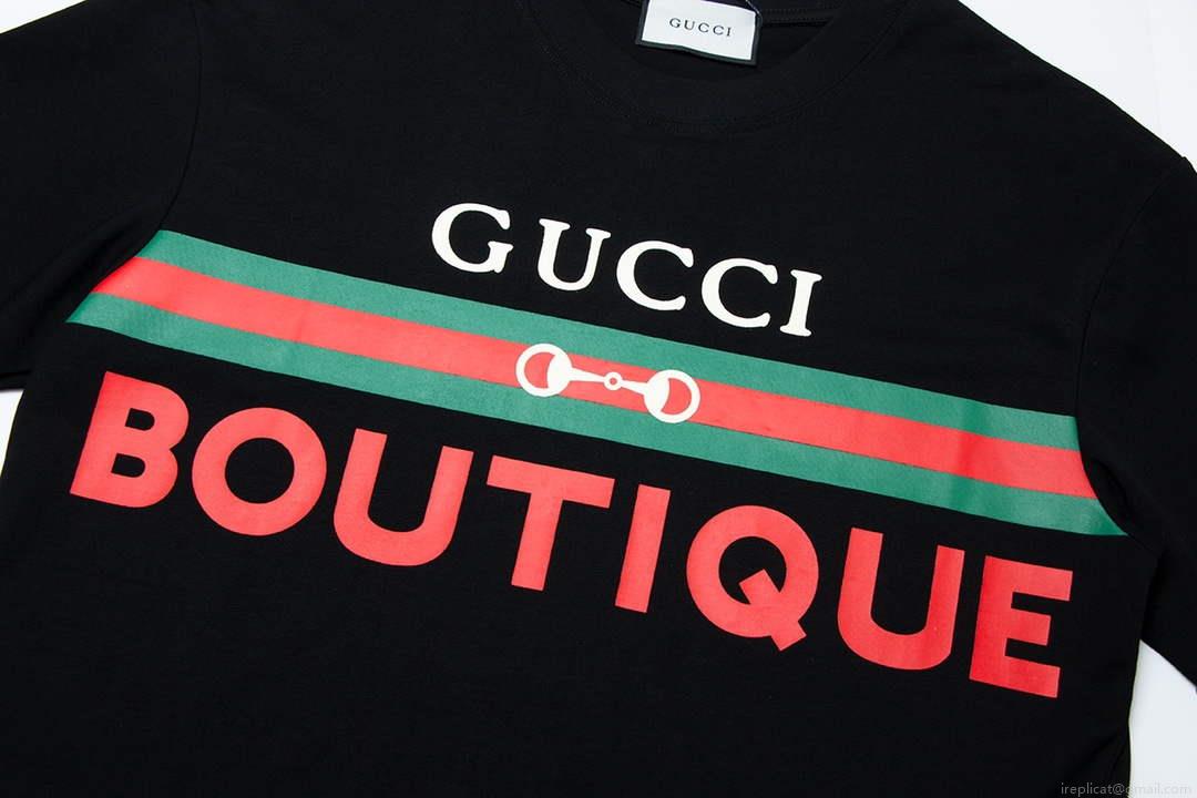 Gucci 615044 Logo print cotton jersey Men Women’s T-shirt G38679