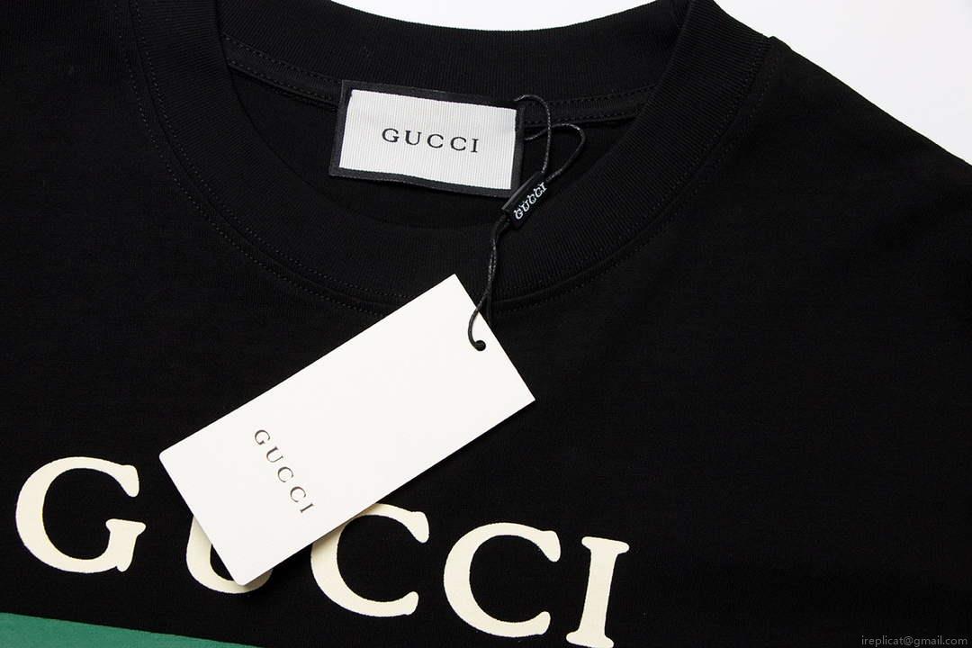 Gucci 615044 Logo print cotton jersey Men Women’s T-shirt G38679