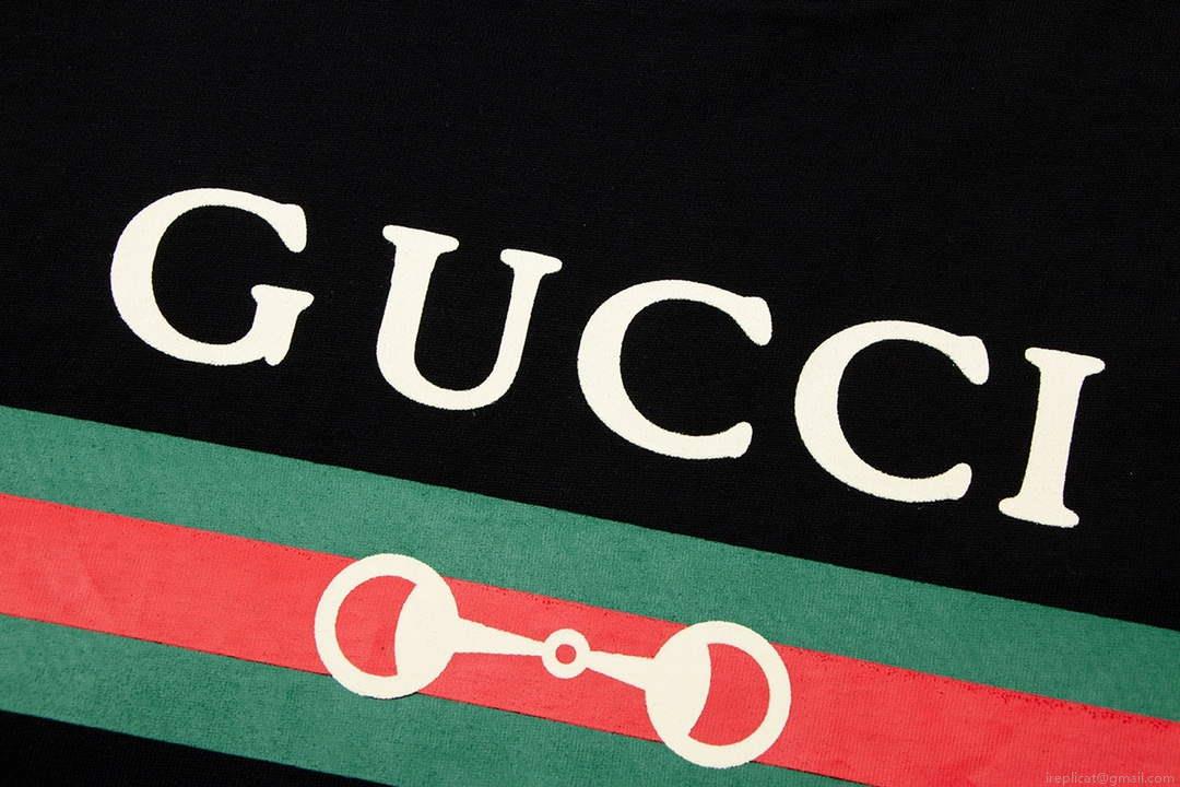 Gucci 615044 Logo print cotton jersey Men Women’s T-shirt G38679
