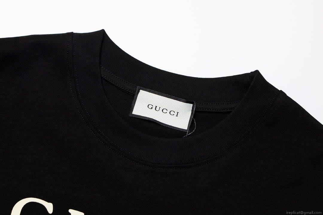 Gucci 615044 Logo print cotton jersey Men Women’s T-shirt G38679