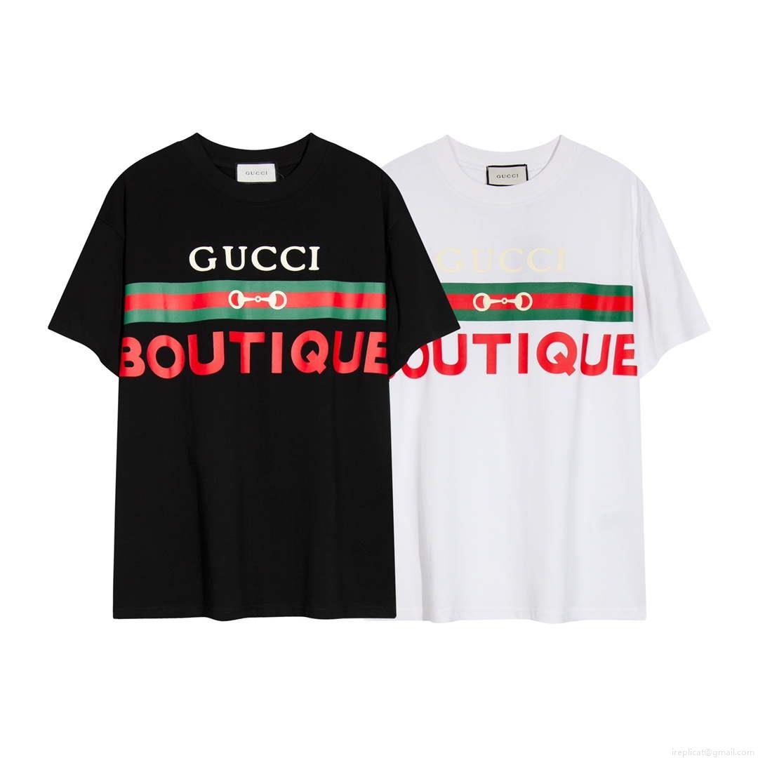 Gucci 615044 Logo print cotton jersey Men Women’s T-shirt G38679