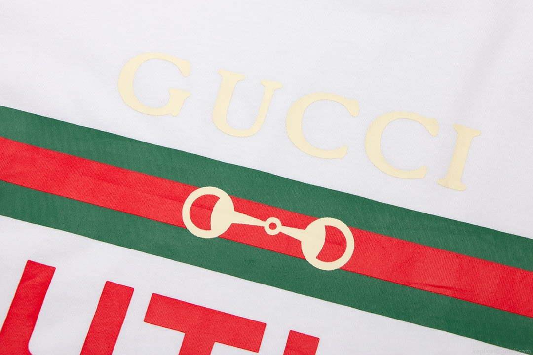 Gucci 615044 Logo print cotton jersey Men Women’s T-shirt G38680