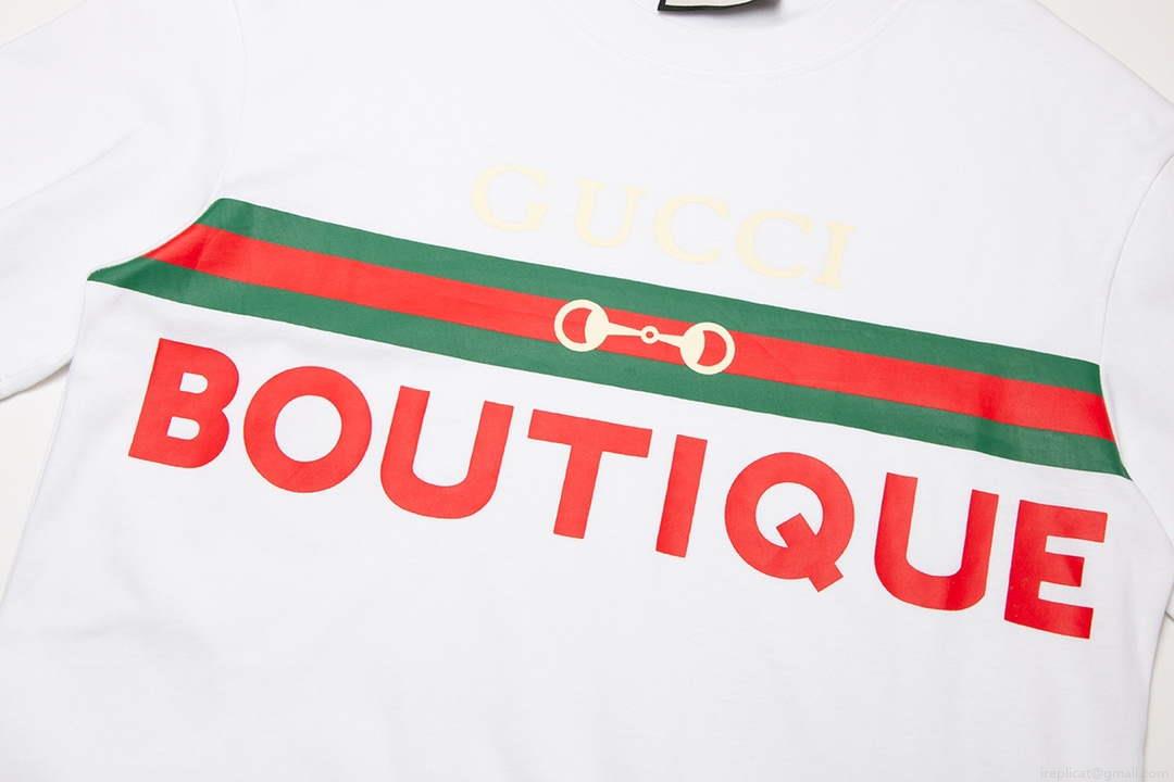 Gucci 615044 Logo print cotton jersey Men Women’s T-shirt G38680