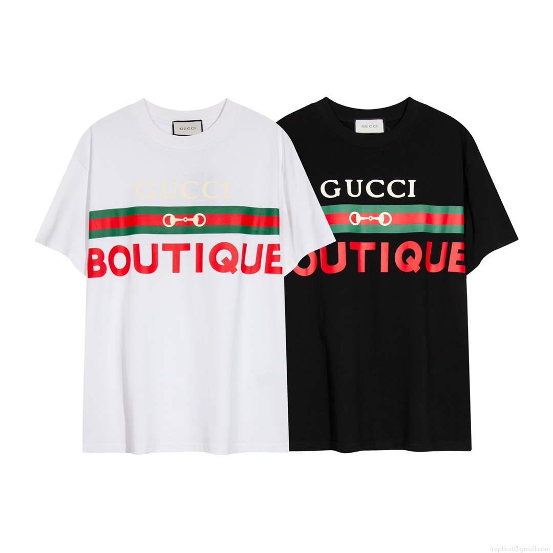 Gucci 615044 Logo print cotton jersey Men Women’s T-shirt G38680