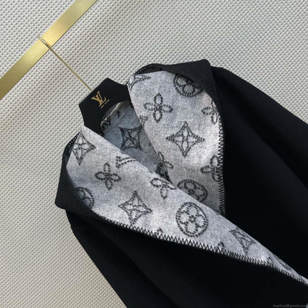 Louis Vuitton LV 1A9LDF Women’s Reversible Mahina Monogram Wrap Coat L55745