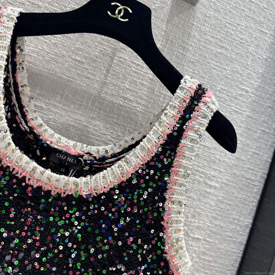 Chanel Women’s Fashion Clothing Knitted Sleeveless Dress C58808