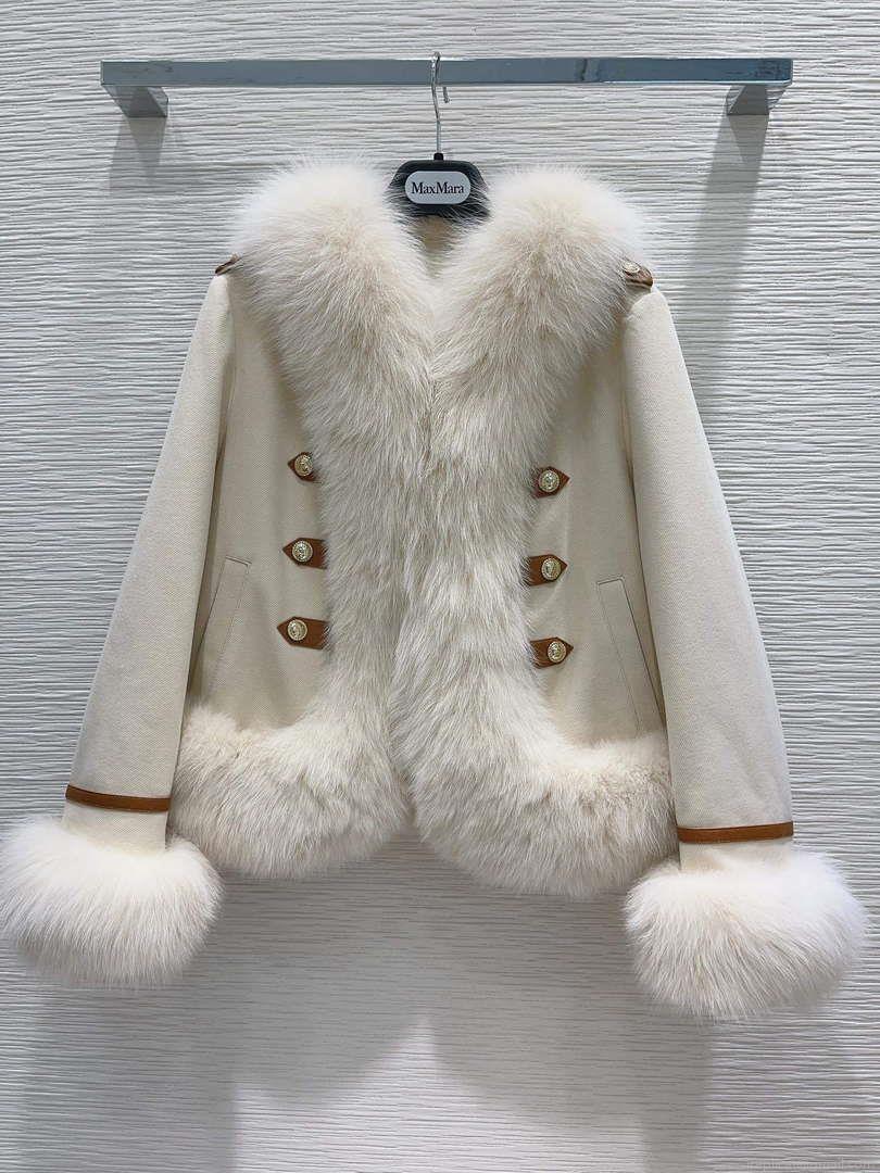 Max Mara Women’s Fashion Clothing Fur Coat M78365