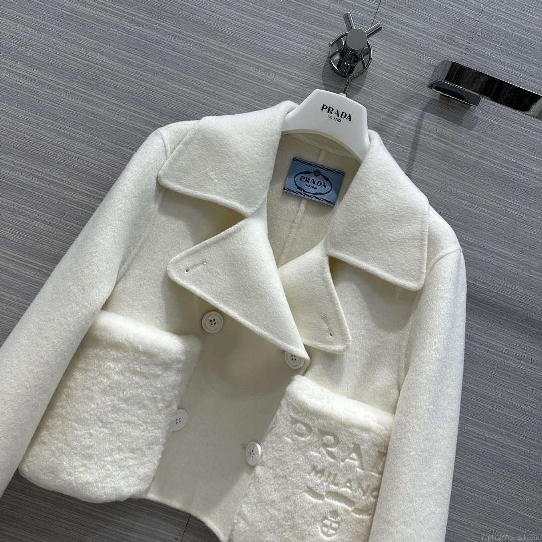 Prada Women’s Fashion Clothing Cashmere Short Coat P99463