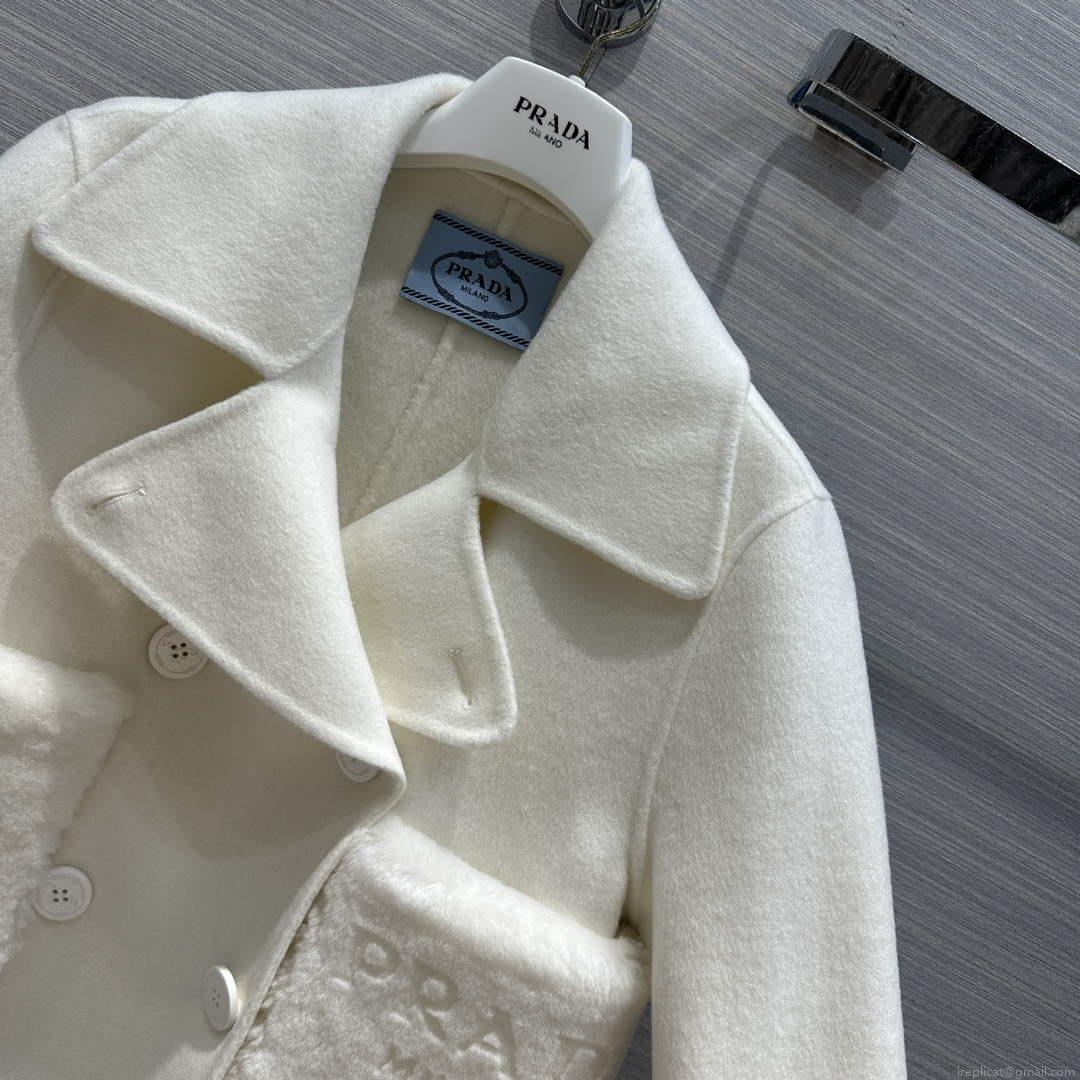 Prada Women’s Fashion Clothing Cashmere Short Coat P99463