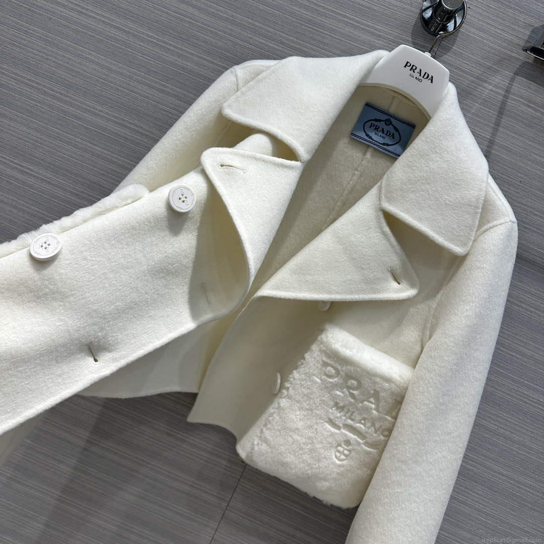 Prada Women’s Fashion Clothing Cashmere Short Coat P99463