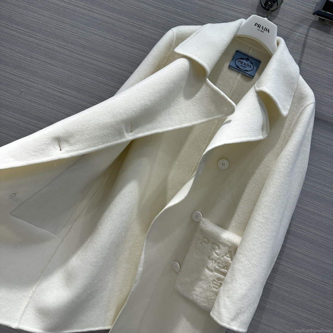 Prada Women’s Fashion Clothing Cashmere Coat P99465