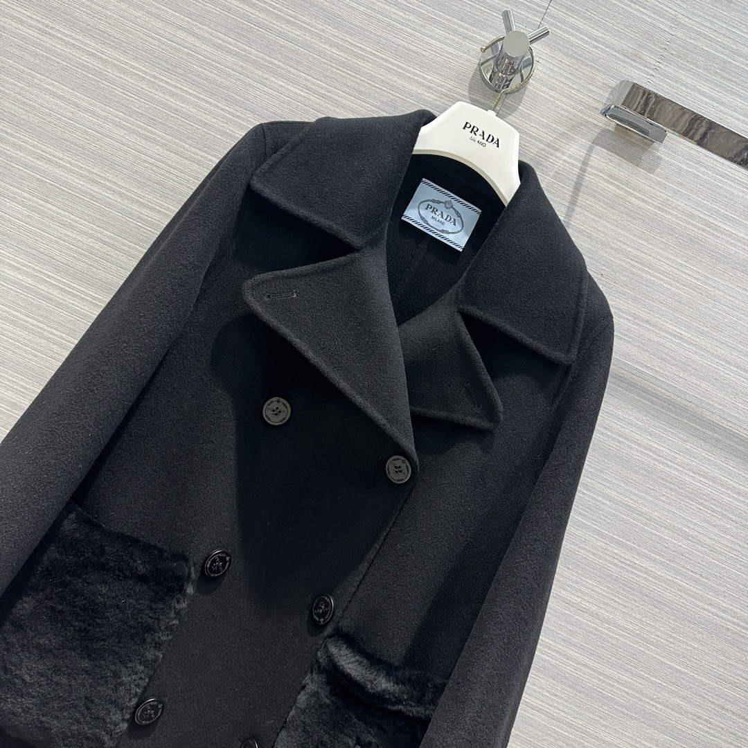 Prada Women’s Fashion Clothing Cashmere Coat P99466