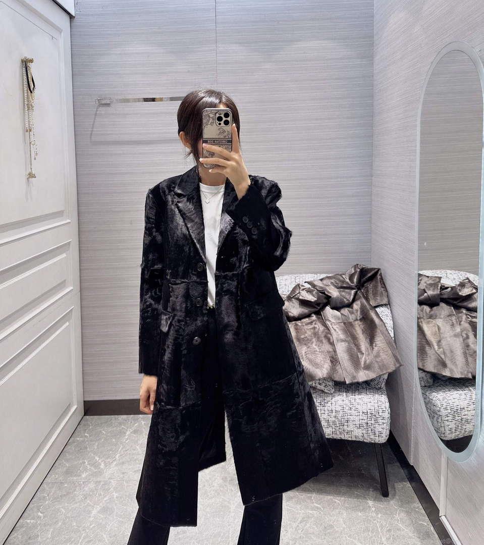 Prada Women’s Fashion Clothing Sheepskin Suit Coat P99468