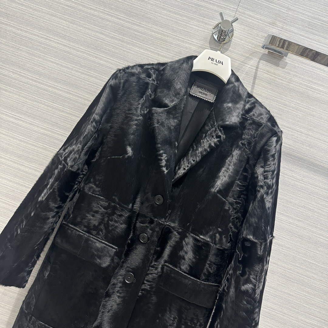 Prada Women’s Fashion Clothing Sheepskin Suit Coat P99468