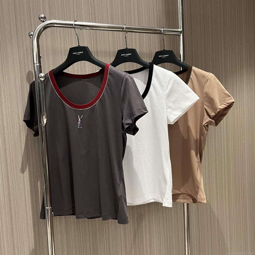 YSL Women’s T-shirt Fashion Clothing Y51520