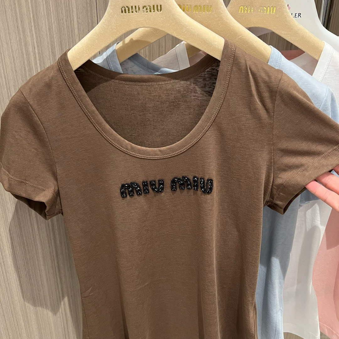 MiuMiu Women’s T-shirt Fashion Clothing M99122