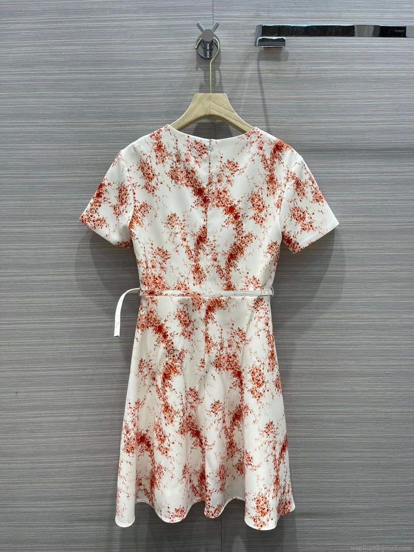 Valentino Women’s Clothing Designer Valentino Printed bouquet waist Dress 38116