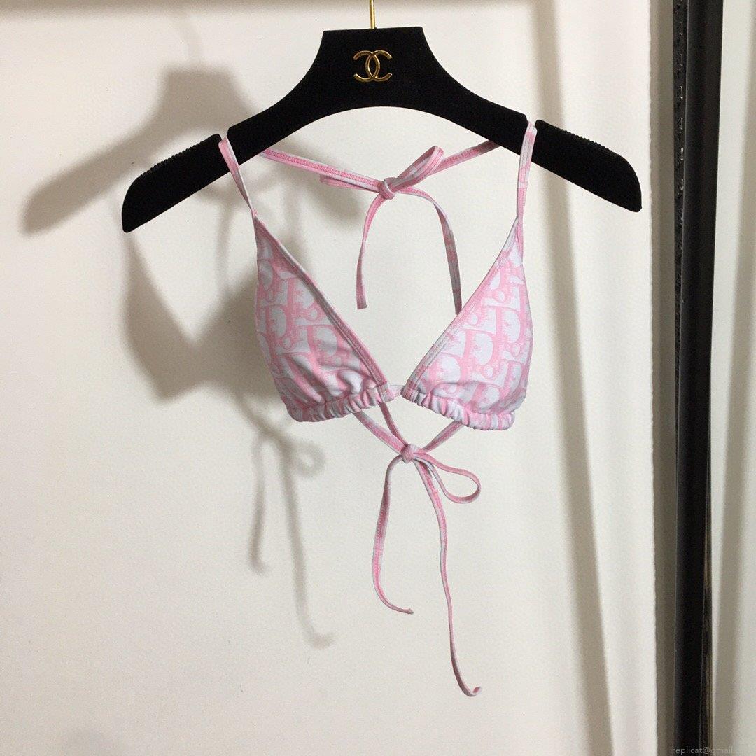 Dior Women’s Designer inspired monogram pink trotter bikini swimsuit swimming suit 38095