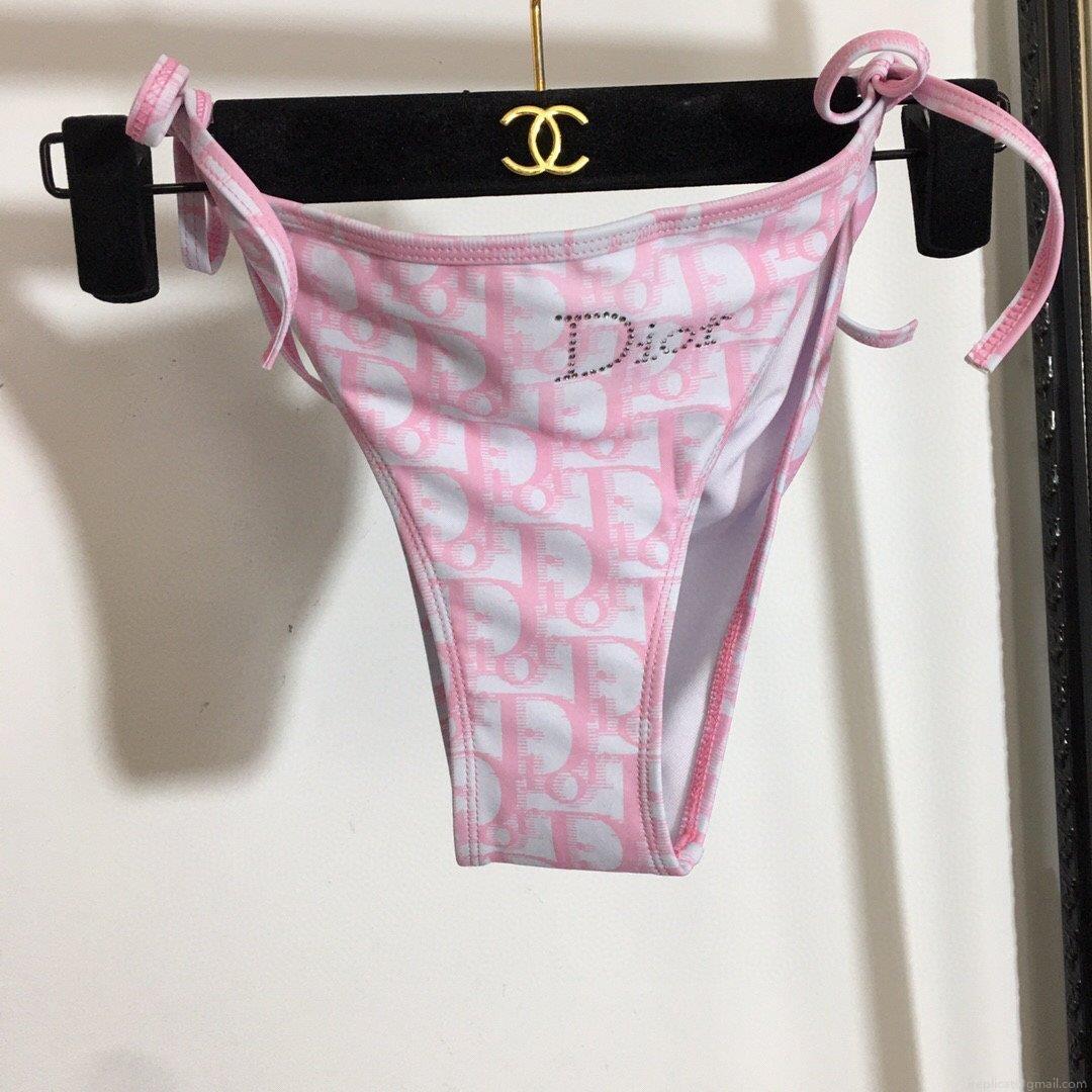 Dior Women’s Designer inspired monogram pink trotter bikini swimsuit swimming suit 38095