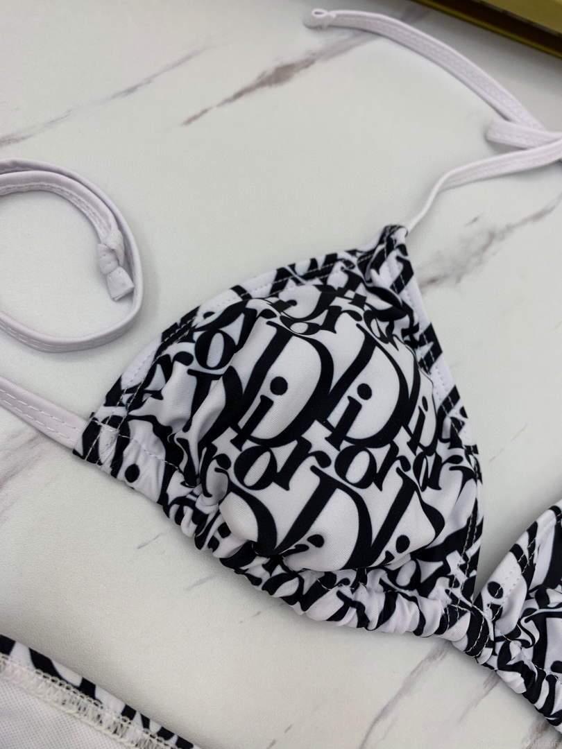Dior Women’s Designer inspired monogram pink trotter White and black swimsuit swimming suit 38097