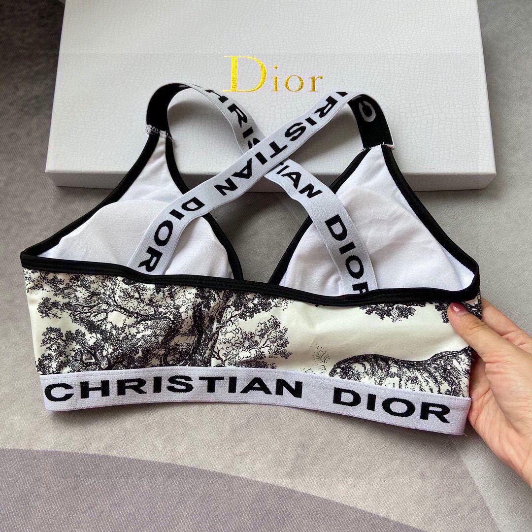Dior Women’s Designer monogram animal icon Gray swimsuit swimming suit 38098