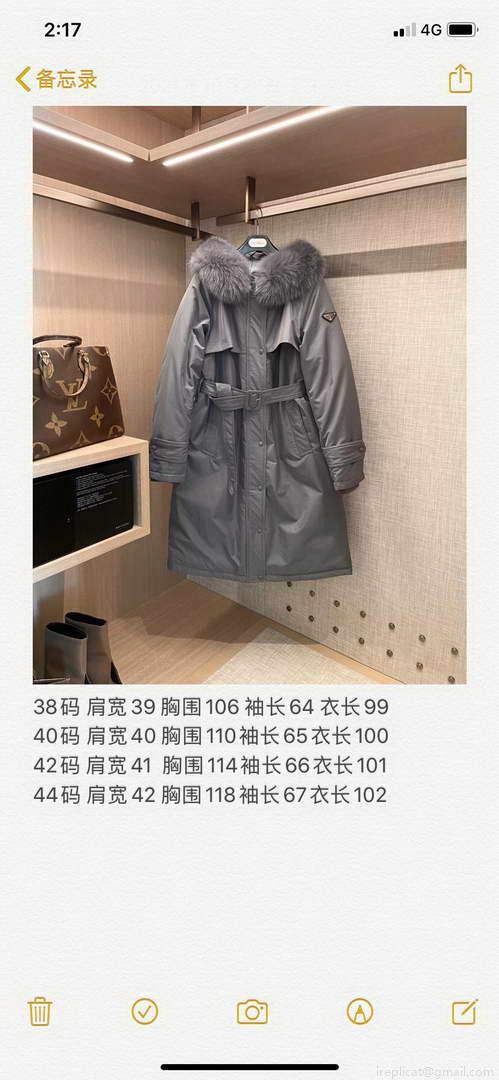 Prada Women’s Down Jacket Designer Prada Clothing P58432