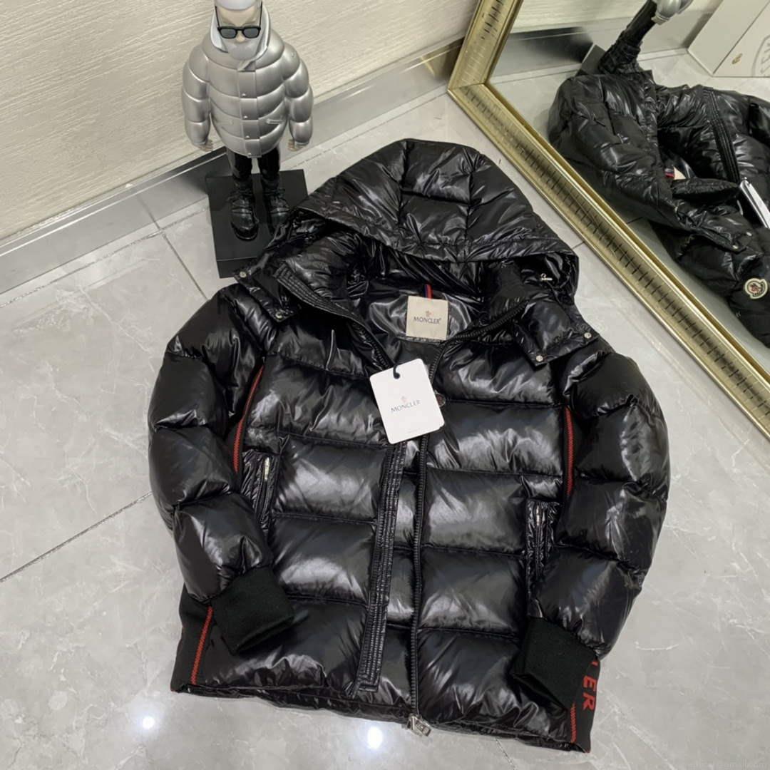 Moncler H20911A Women’s Men’s Lunetiere Short Down Jacket Black 88642