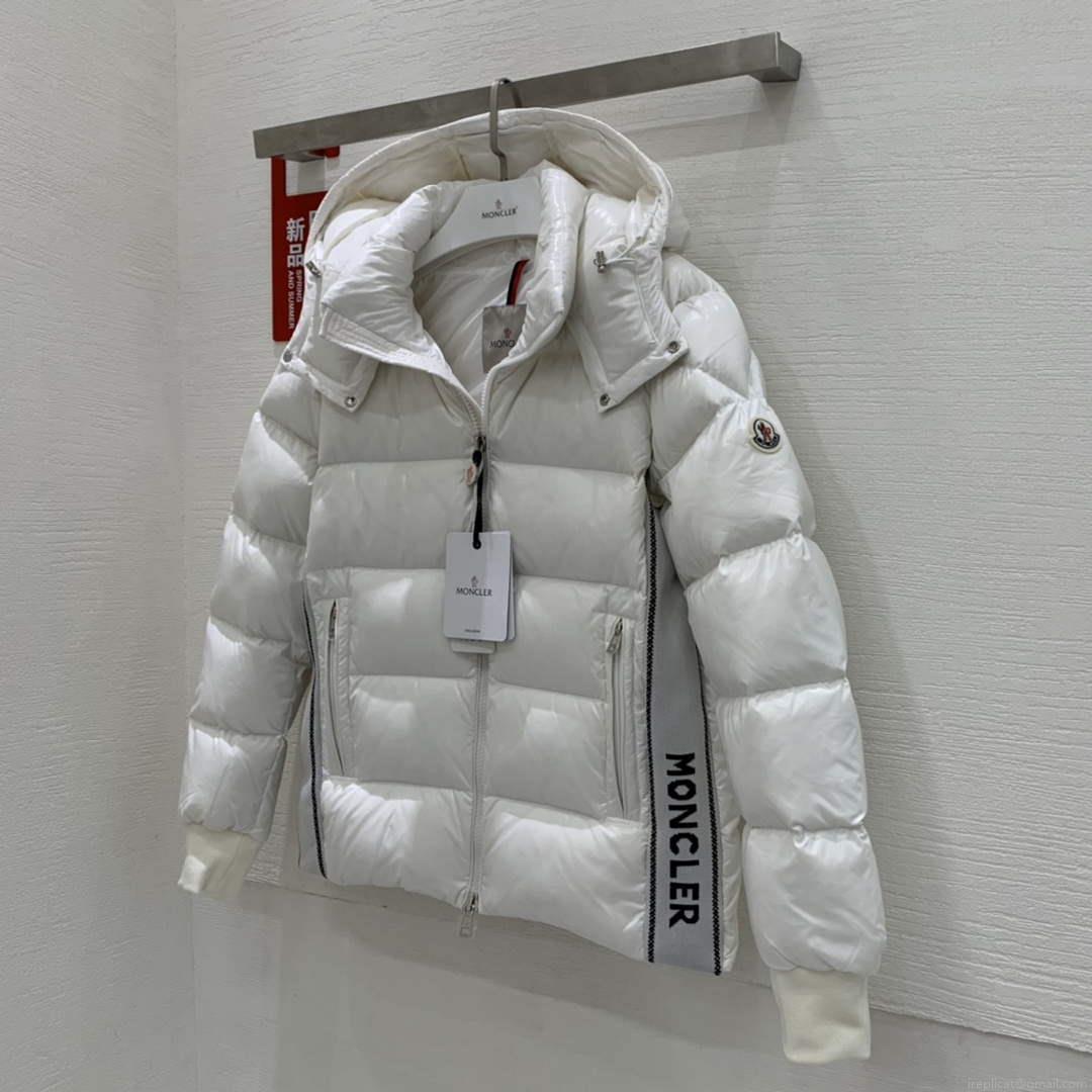 Moncler H20911A Women’s Men’s Lunetiere Short Down Jacket White 88644