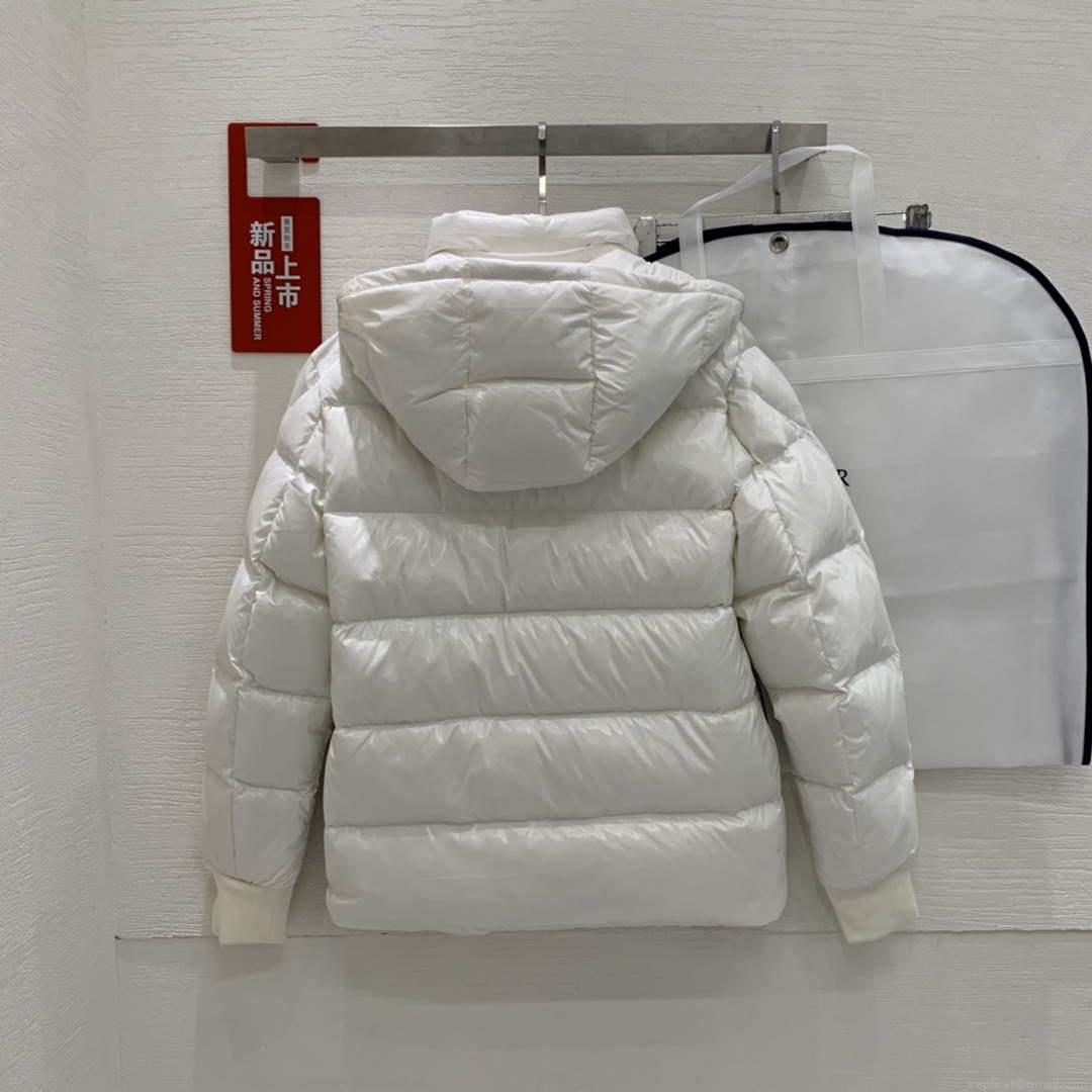 Moncler H20911A Women’s Men’s Lunetiere Short Down Jacket White 88644