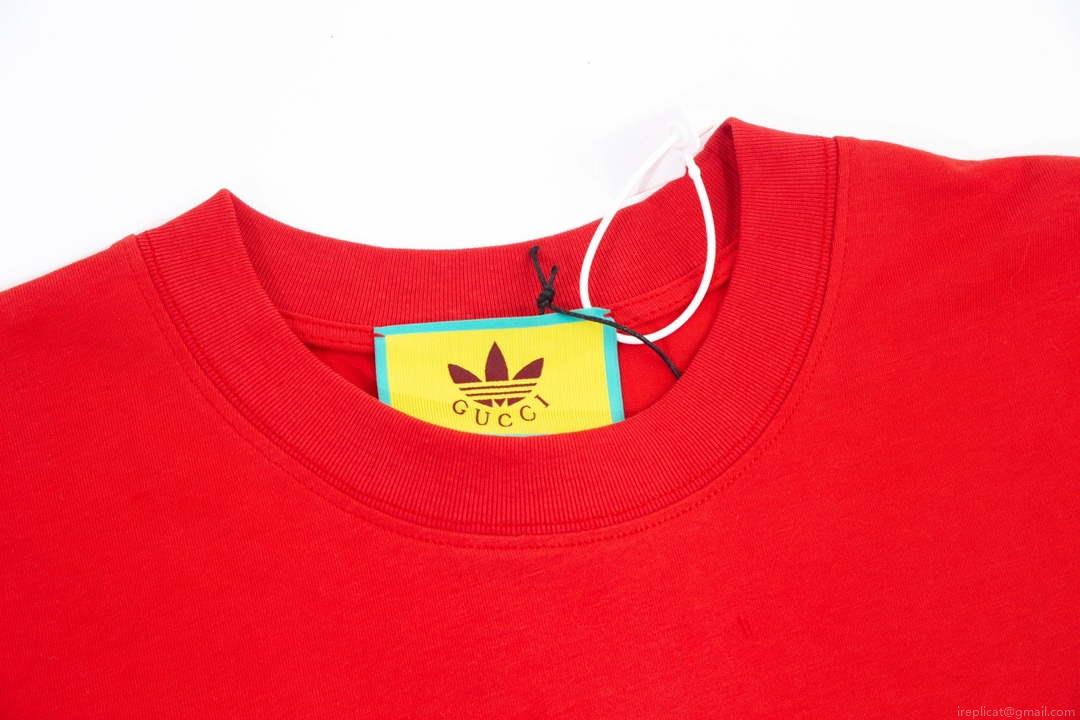 Gucci 616036 Adidas x Gucci Cotton Jersey Men Women’s T-shirt G38681