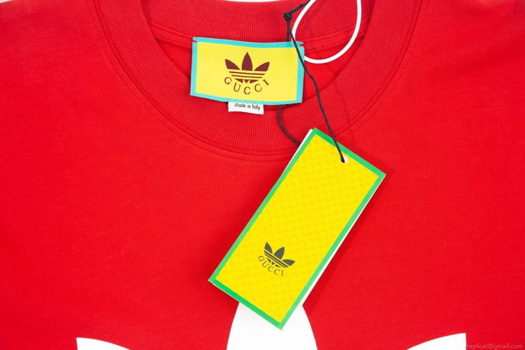 Gucci 616036 Adidas x Gucci Cotton Jersey Men Women’s T-shirt G38681