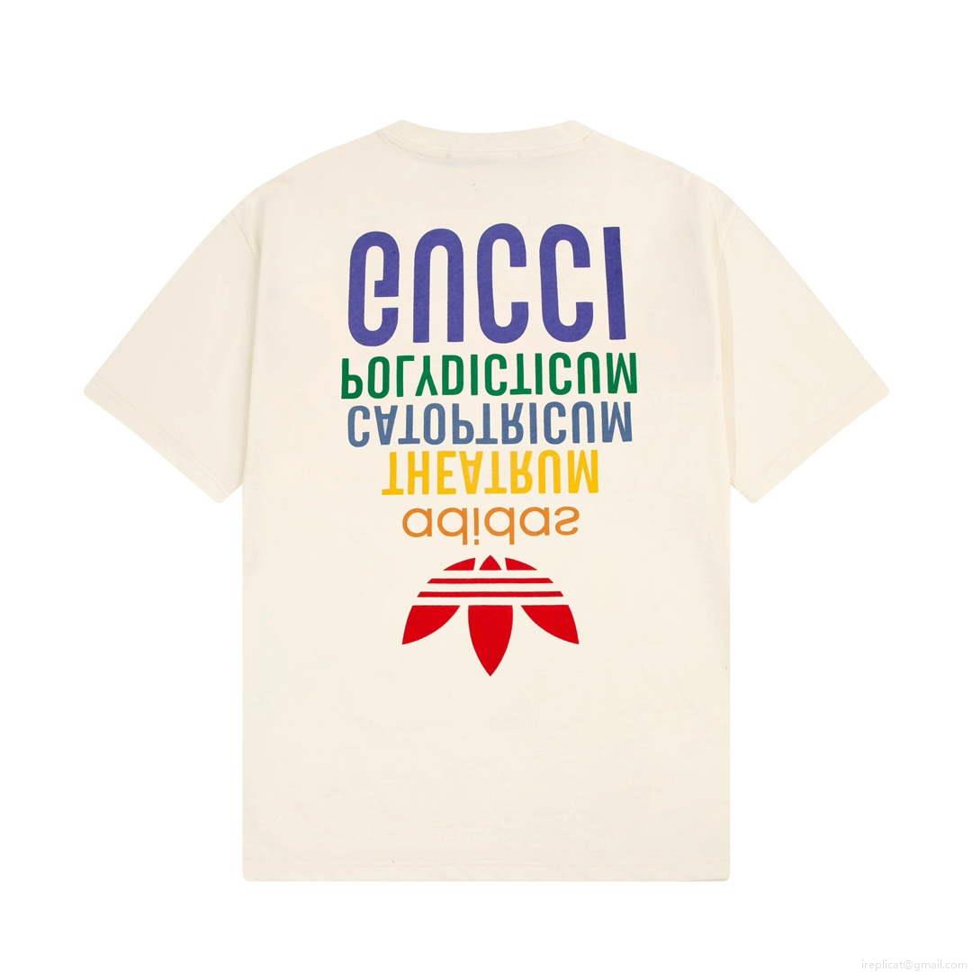 Gucci 616036 Adidas x Gucci Cotton Jersey Men Women’s T-shirt G38683