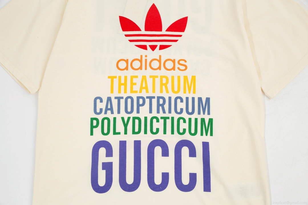 Gucci 616036 Adidas x Gucci Cotton Jersey Men Women’s T-shirt G38683