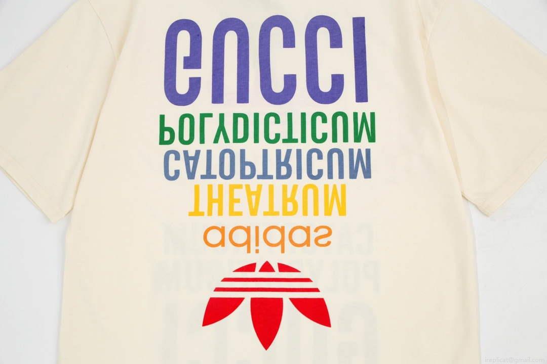 Gucci 616036 Adidas x Gucci Cotton Jersey Men Women’s T-shirt G38683
