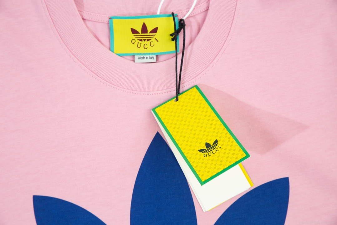 Gucci 616036 Adidas x Gucci Cotton Jersey Men Women’s T-shirt G38685