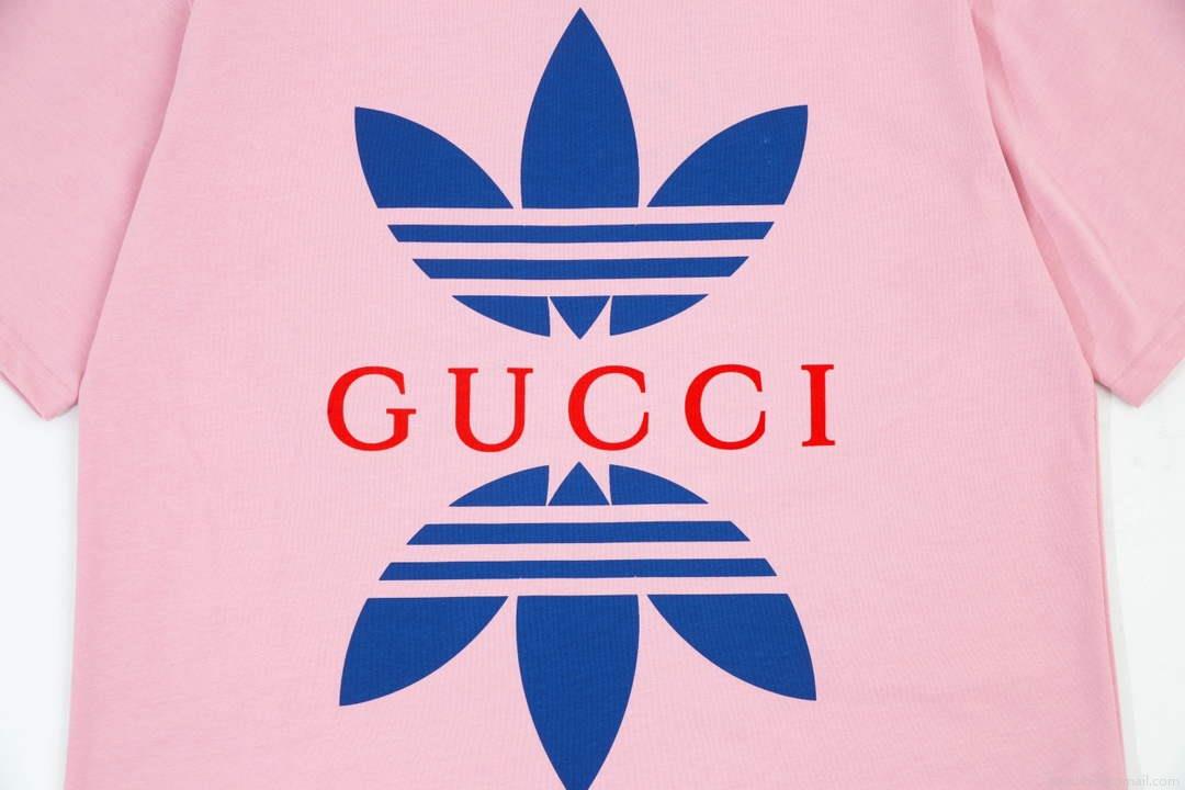 Gucci 616036 Adidas x Gucci Cotton Jersey Men Women’s T-shirt G38685