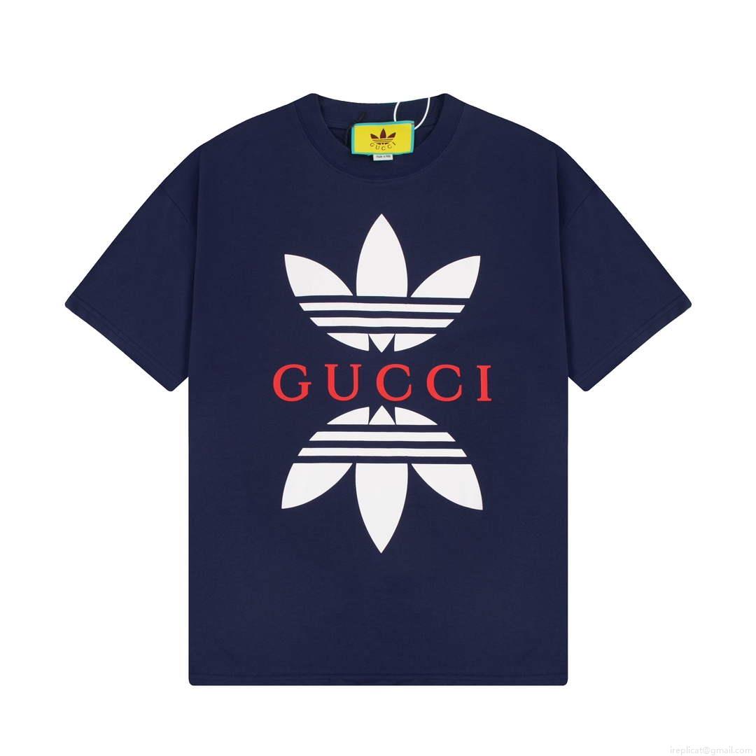 Gucci 616036 Adidas x Gucci Cotton Jersey Men Women’s T-shirt G38687