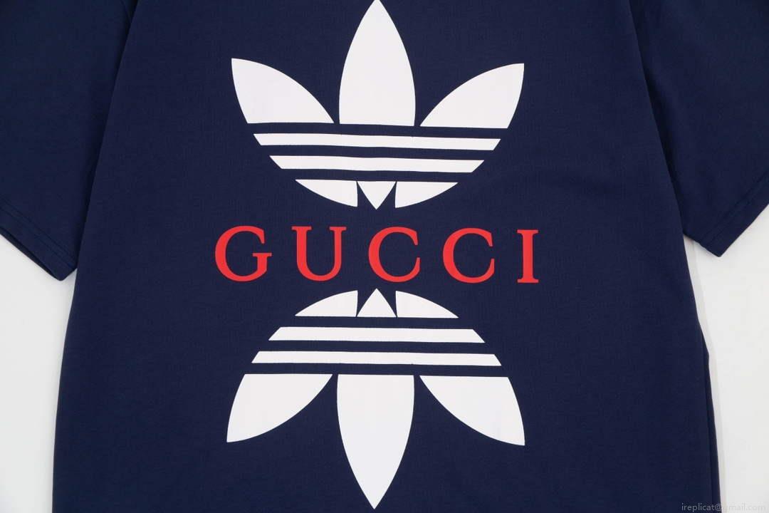 Gucci 616036 Adidas x Gucci Cotton Jersey Men Women’s T-shirt G38687