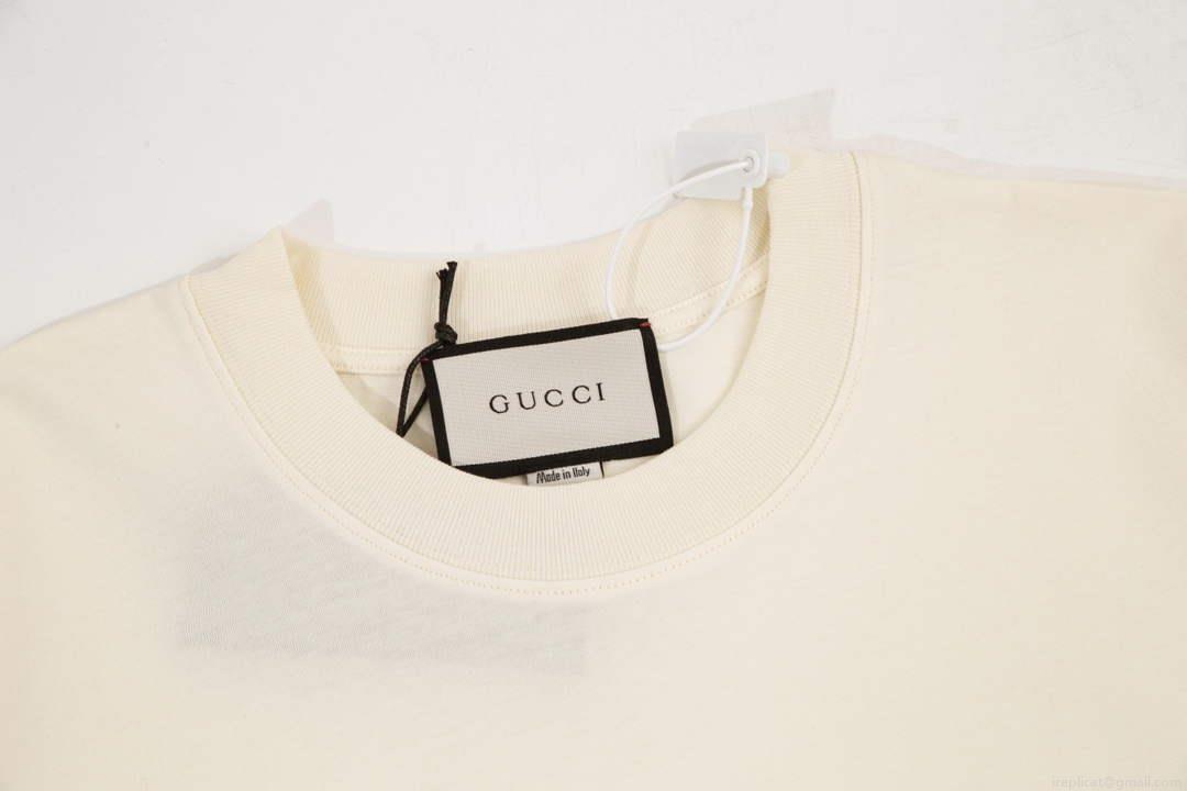 Gucci 457095 Logo print cotton jersey Men Women’s T-shirt G38688