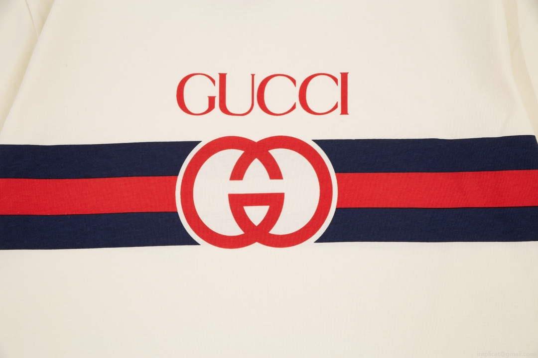 Gucci 457095 Logo print cotton jersey Men Women’s T-shirt G38688
