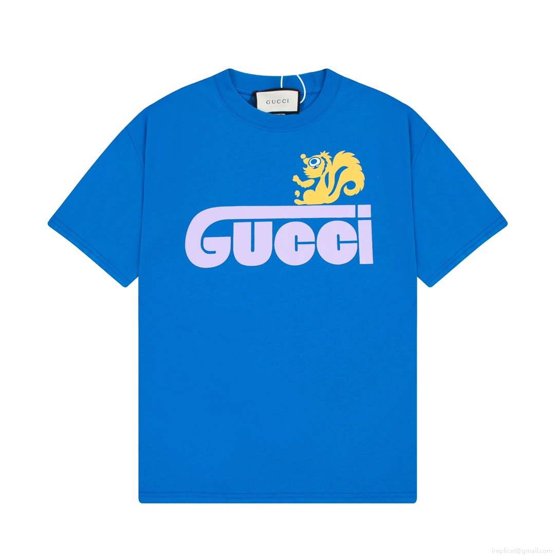 Gucci 457095 Logo print cotton jersey Men Women’s T-shirt G38691