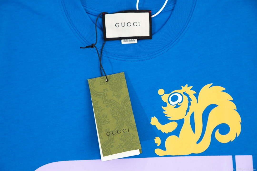 Gucci 457095 Logo print cotton jersey Men Women’s T-shirt G38691