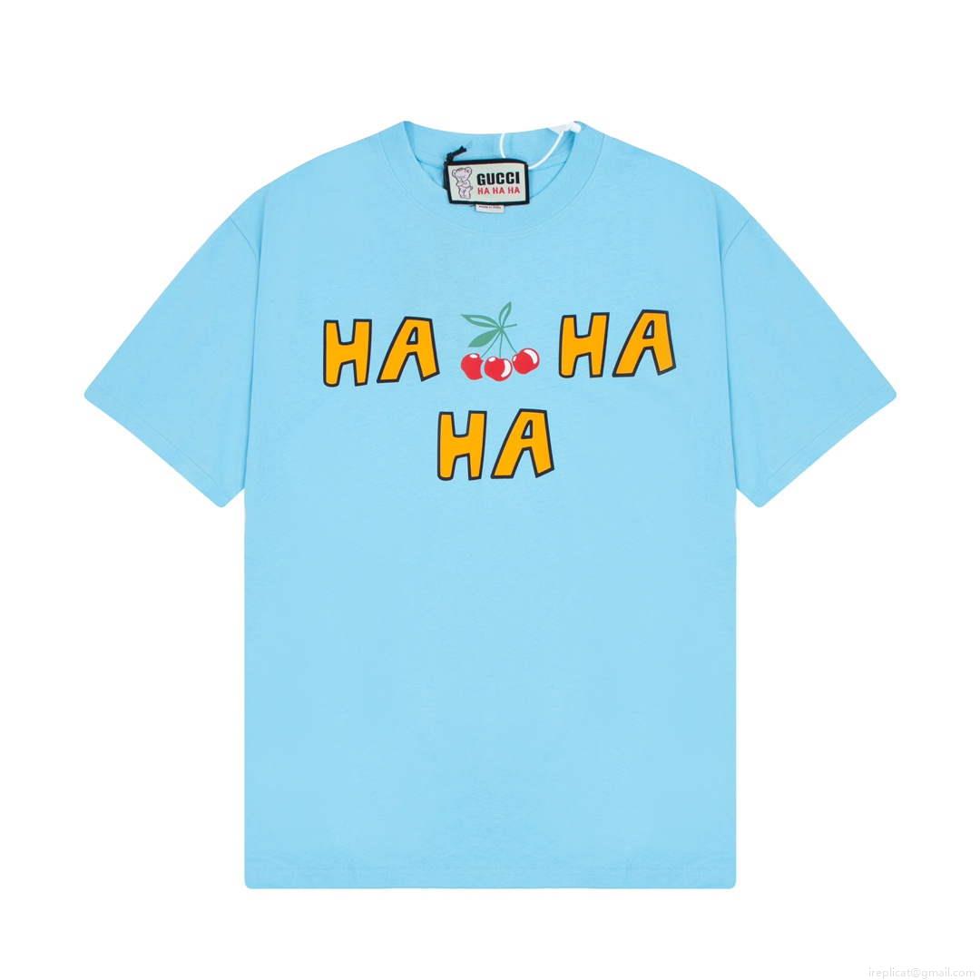 Gucci 457095 Logo print cotton jersey Men Women’s T-shirt G38692