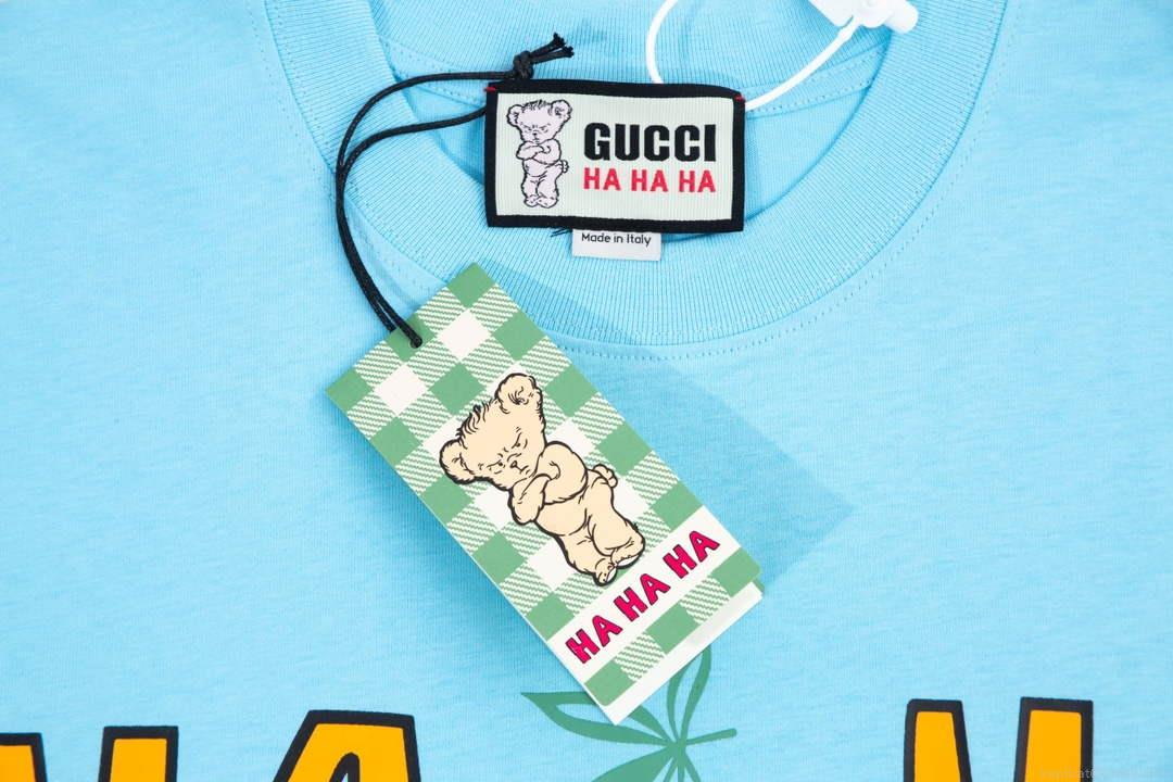 Gucci 457095 Logo print cotton jersey Men Women’s T-shirt G38692